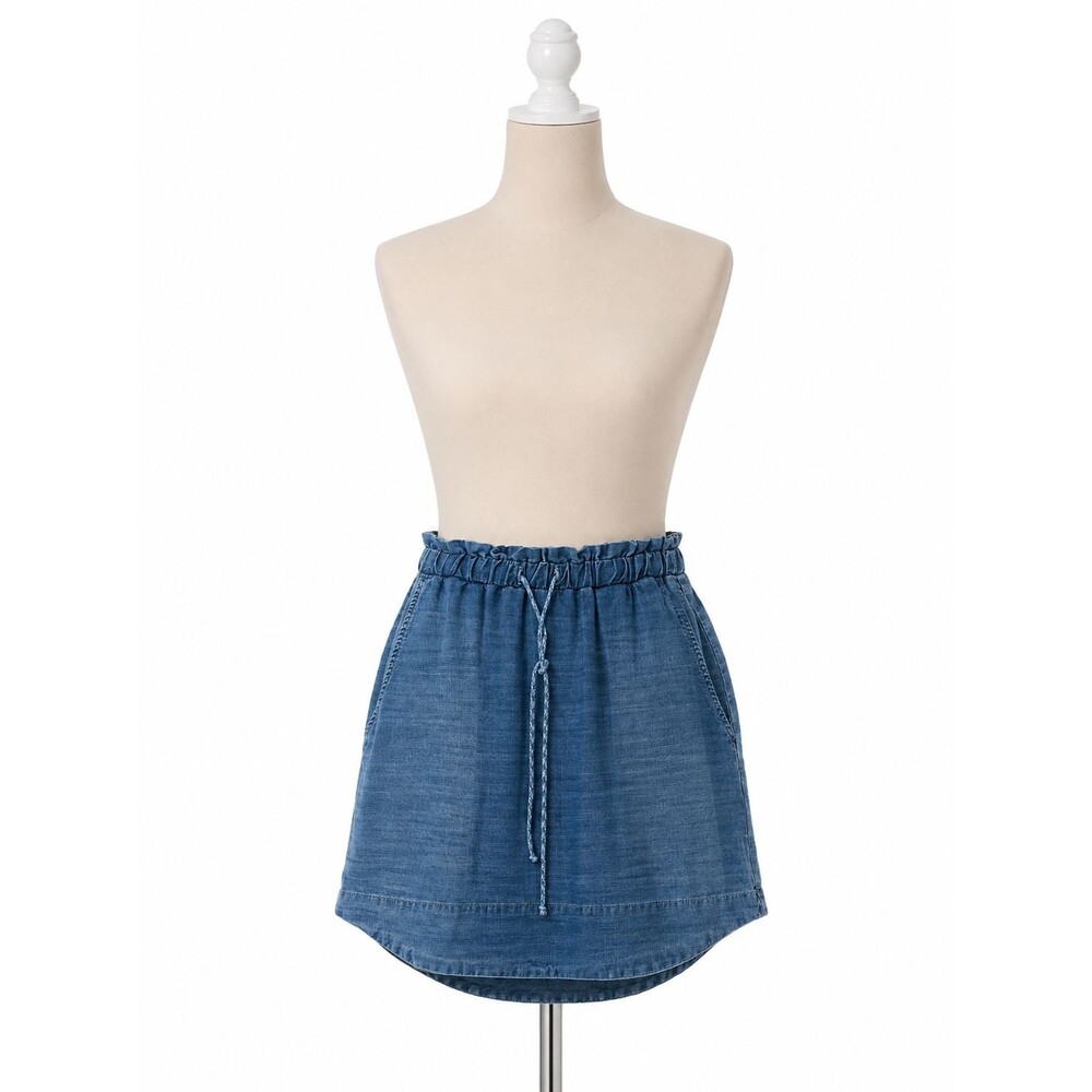 Women's Clot & Stone Chambray Pull On Mini Skirt Size XS